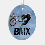BMX ordnet Weihnachtsverzierung, Copyrightkaren J Keramik Ornament (Rechts)