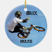 BMX ordnet Weihnachtsverzierung, Copyrightkaren J Keramik Ornament (Hinten)