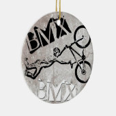 BMX ordnet Weihnachtsverzierung, Copyrightkaren J Keramikornament (Rechts)