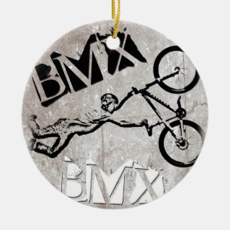 BMX ordnet Weihnachtsverzierung, Copyrightkaren J Keramikornament