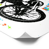 Bmx Poster - farbenfrohe Bmx Bike Poster drucken (Ecke)