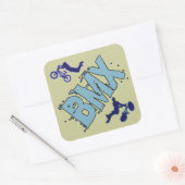 BMX QUADRATISCHER AUFKLEBER (Umschlag)