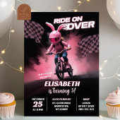 BMX Racing Birthday Girl Einladung