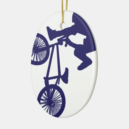 BMX Radfahrer Keramik Ornament (Links)