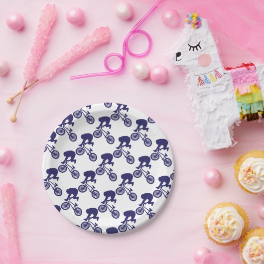 BMX-Radfahrer Pappteller (Party)