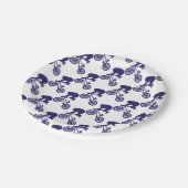 BMX-Radfahrer Pappteller (Schrägansicht)