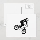 BMX Reiter 2 Postkarte (Vorne/Hinten)