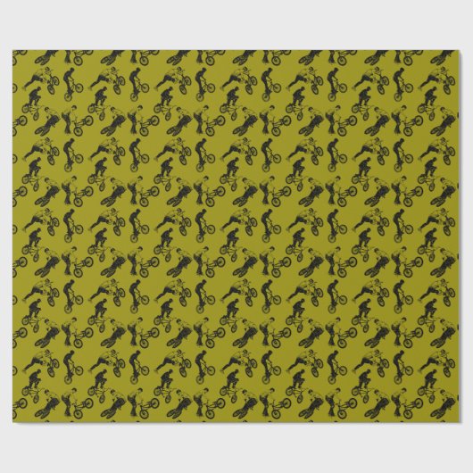 BMX Reiter Geschenkpapier (Flach)