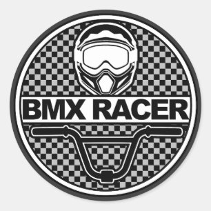 BMX Renner Runder Aufkleber