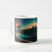 BMX Rider am Waldrand Kaffeetasse (Vorderseite Links)