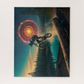 BMX Rider am Waldrand Puzzle (Vertikal)