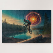 BMX Rider am Waldrand Puzzle (Horizontal)