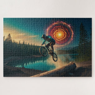 BMX Rider am Waldrand Puzzle