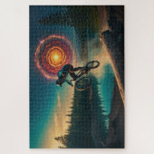 BMX Rider am Waldrand Puzzle (Vertikal)