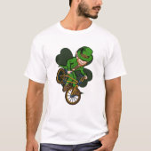 BMX Rider Leprechaun St. Patrick's Day BMX Bike T-Shirt (Vorderseite)