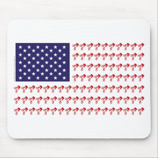 BMX Rider - Patriotische Amerikanische Flagge+ Mousepad