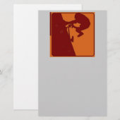 BMX Rider Pop Art Briefpapier (Vorne/Hinten)
