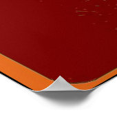 BMX Rider Pop Art Poster (Ecke)