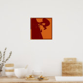 BMX Rider Pop Art Poster (Küche)