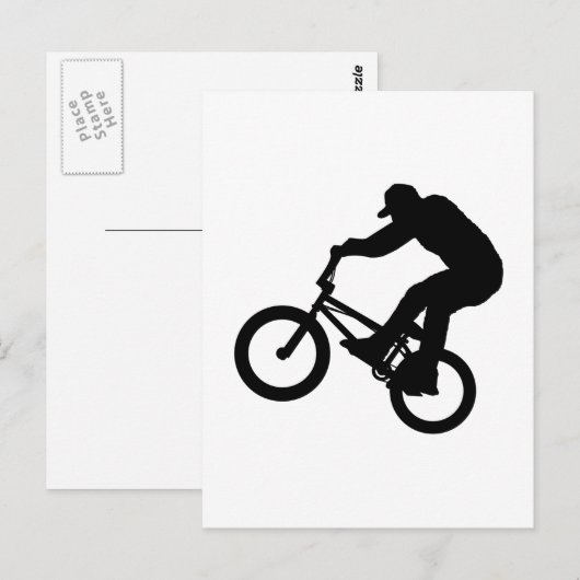 BMX Rider Postkarte (Vorne/Hinten)