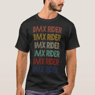 BMX RIDER Retro . BMX RIDER VINTAGER T - SHIRT