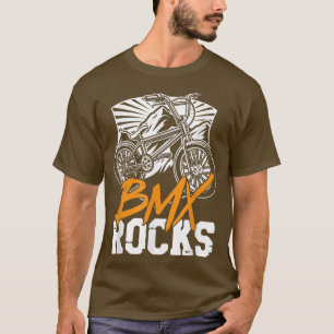 BMX Rocks Bike Bicycle Skelett Radsport Hal T-Shirt