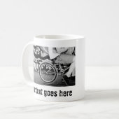 BMX Skate Park Graffiti schwarz Kaffeetasse (Vorderseite Links)