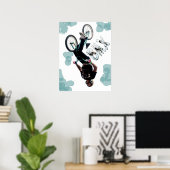 BMX Splash, Copyright Karen J Williams Poster (Heimbüro)