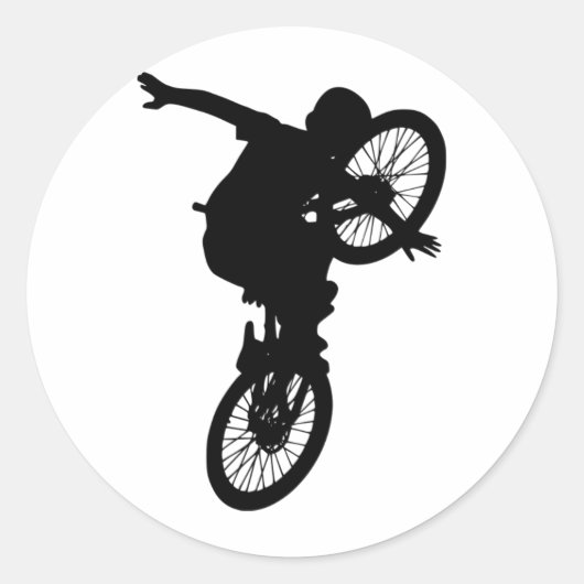 BMX Sports Dirt Bike Team Freestyle Destiny Runder Aufkleber (Vorderseite)