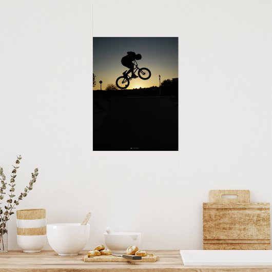 BMX-Styler-Sprung Poster (Küche)