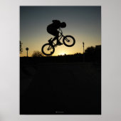 BMX-Styler-Sprung Poster (Vorne)