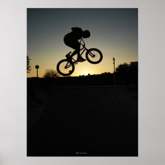 BMX-Styler-Sprung Poster