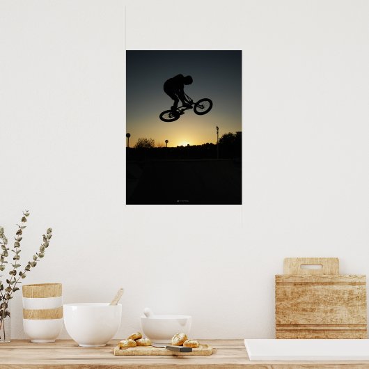 BMX-Styler-Sprung Poster (Küche)