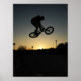 BMX-Styler-Sprung Poster