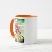 BMX Trick Bicycle Rider Tasse (Vorderseite Links)