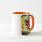 BMX Trick Bicycle Rider Tasse (VorderseiteRechts)