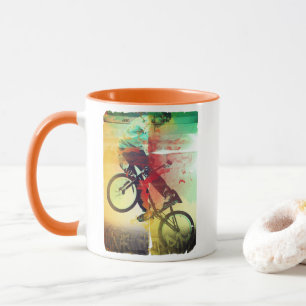 BMX-Trick-Fahrradfahrer Tasse