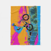BMX Trickster - BMX Trick Bike Fleecedecke (Vorderseite)