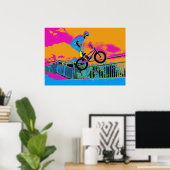 BMX Trickster - BMX Trick Bike Poster (Heimbüro)
