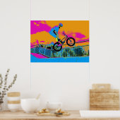 BMX Trickster - BMX Trick Bike Poster (Küche)