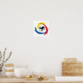 BMX Tricolor Emblem Poster (Küche)