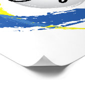 BMX Tricolor Emblem Poster (Ecke)