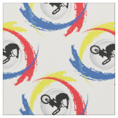 BMX Tricolor Emblem Stoff (Nahaufnahme)