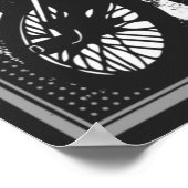 Bmx USA - Amerikanische Flagge - Bmx Poster (Ecke)