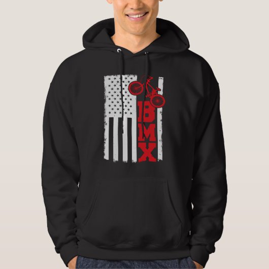 BMX USA Bicycle Freestyle Bike Dirt Hoodie (Vorderseite)