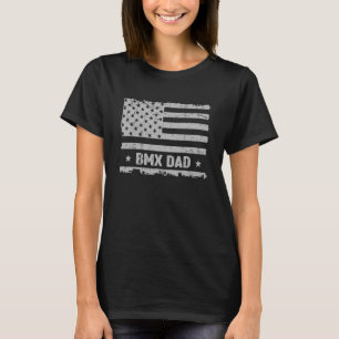 Bmx Vater America Us Flag Patriot Vintag T-Shirt