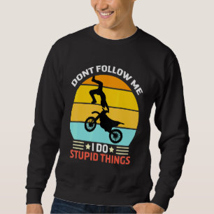 BMX Vintage Bauweise - Fahrradrennen Stunt 9 Sweatshirt