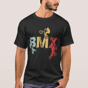 BMX-Vintage-Fahrrad-Fans-Geschenk Jungen Jugend-BM T-Shirt