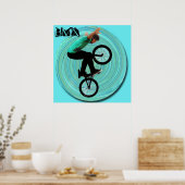 BMX Vortex, Copyright Karen J Williams Poster (Küche)