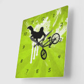BMX Wall Clock Quadratische Wanduhr (Winkel)